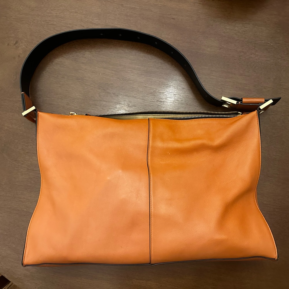 All Saints Brown Leather Shoulder Bag and Wallet - Picture 6 of 8